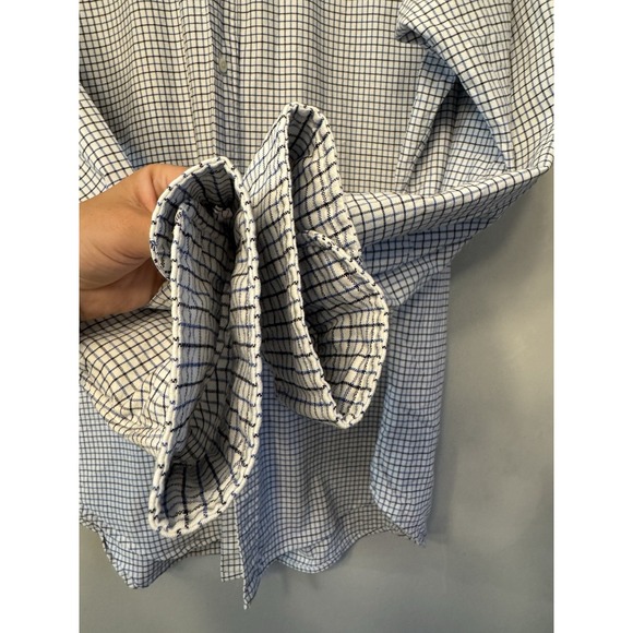 Ralph Lauren Men's Button Up Classic Fit Black Blue‎ Check Color Horse L Preppy - Picture 4 of 6